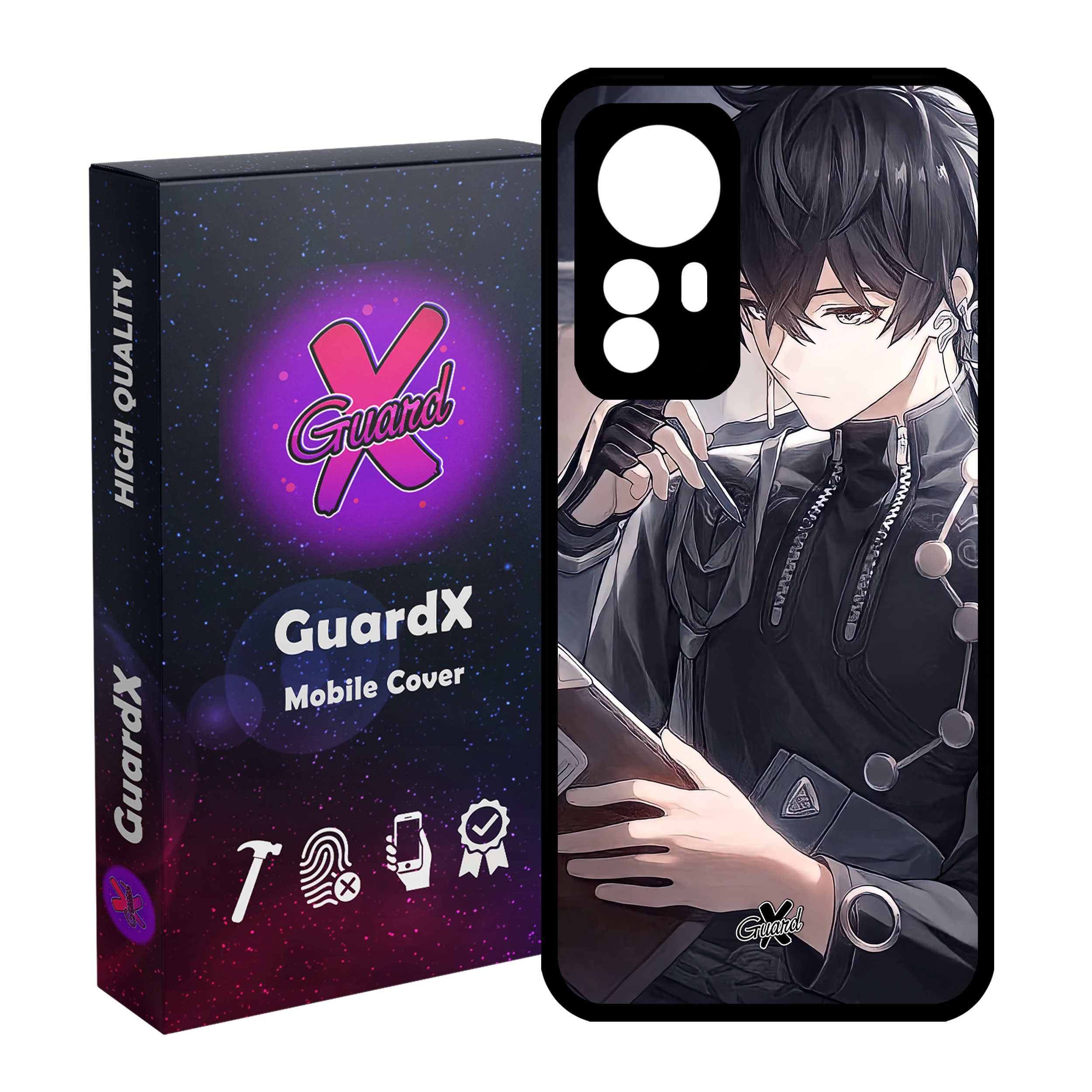 کاور گارد ایکس طرح انیمه مدل Glass10510 مناسب برای گوشی موبایل شیائومی Mi 12 Pro/Mi 12S Pro