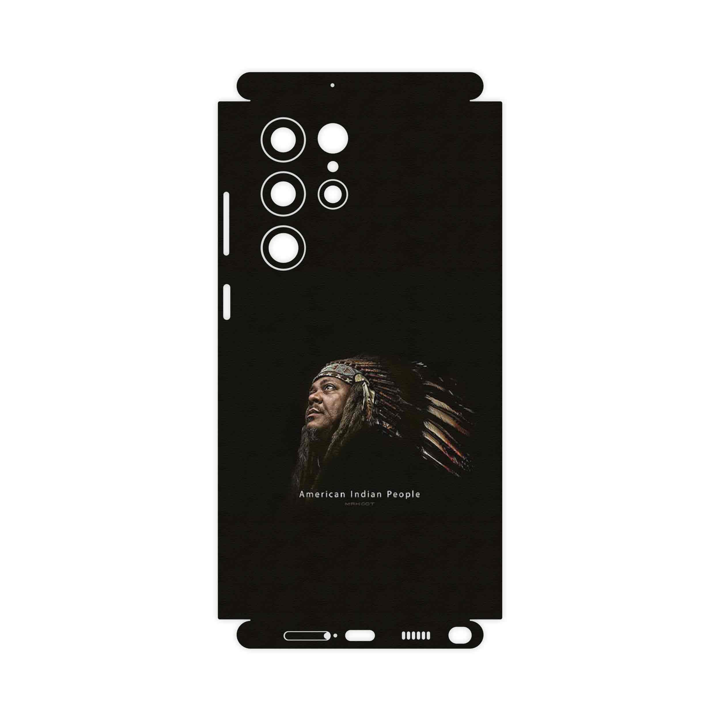 برچسب پوششی ماهوت مدل Portrait of an Indian Man-FullSkin مناسب برای گوشی موبایل سامسونگ Galaxy S22 Ultra 5G