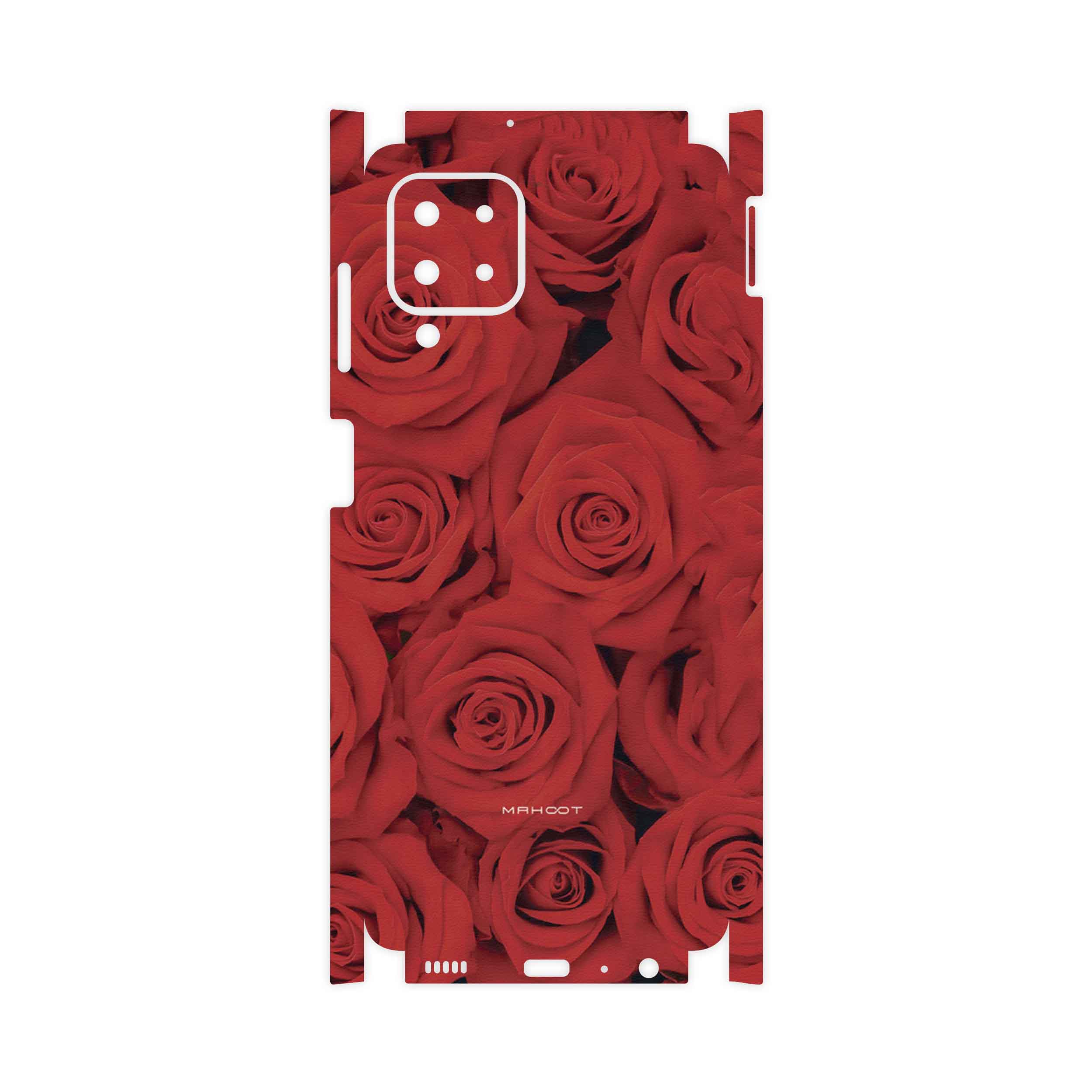 برچسب پوششی ماهوت مدل Red-Flower-FullSkin مناسب برای گوشی موبایل سامسونگ Galaxy M22