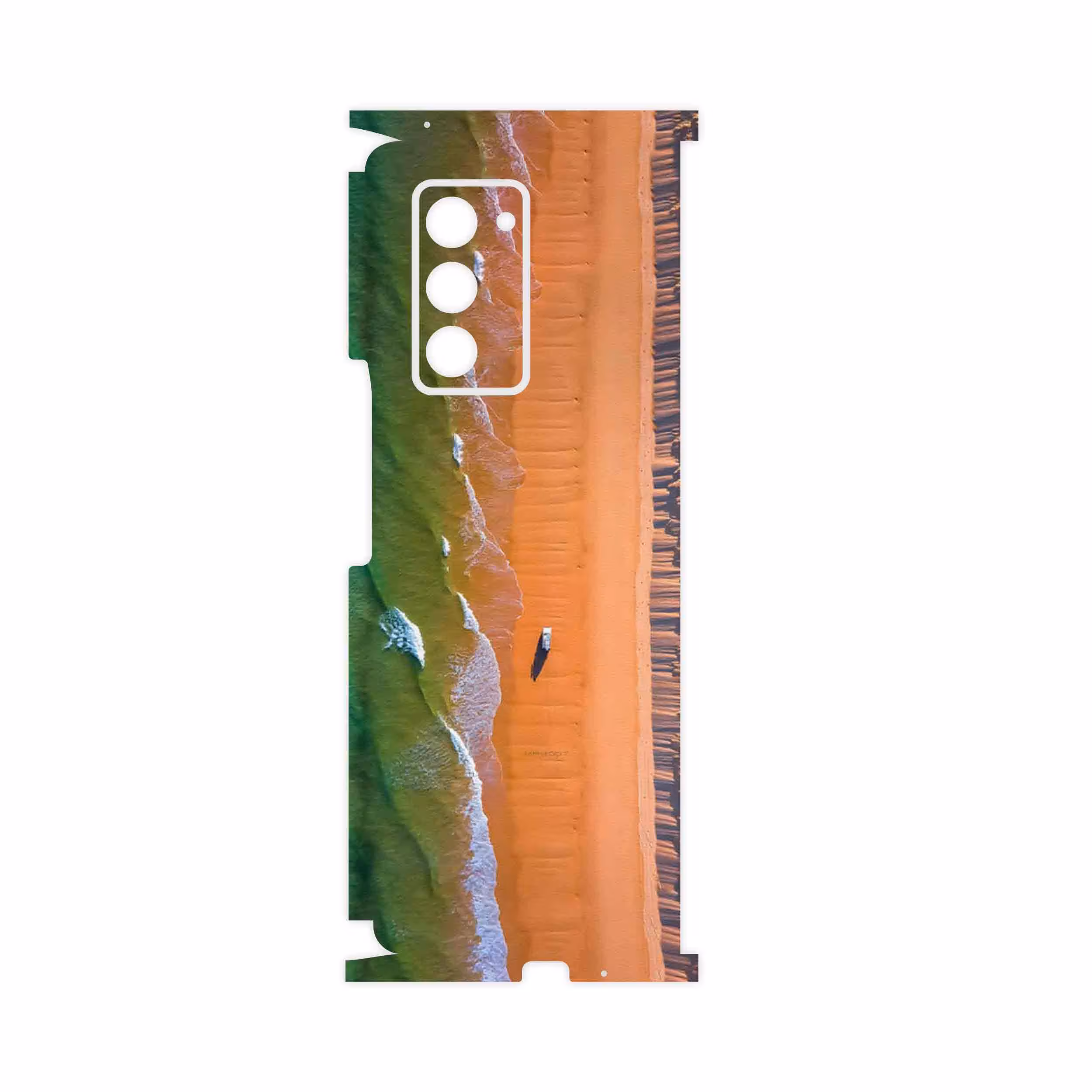 برچسب پوششی ماهوت مدل Beach and Green Sea-FullSkin مناسب برای گوشی موبایل سامسونگ Galaxy Z FOLD 2