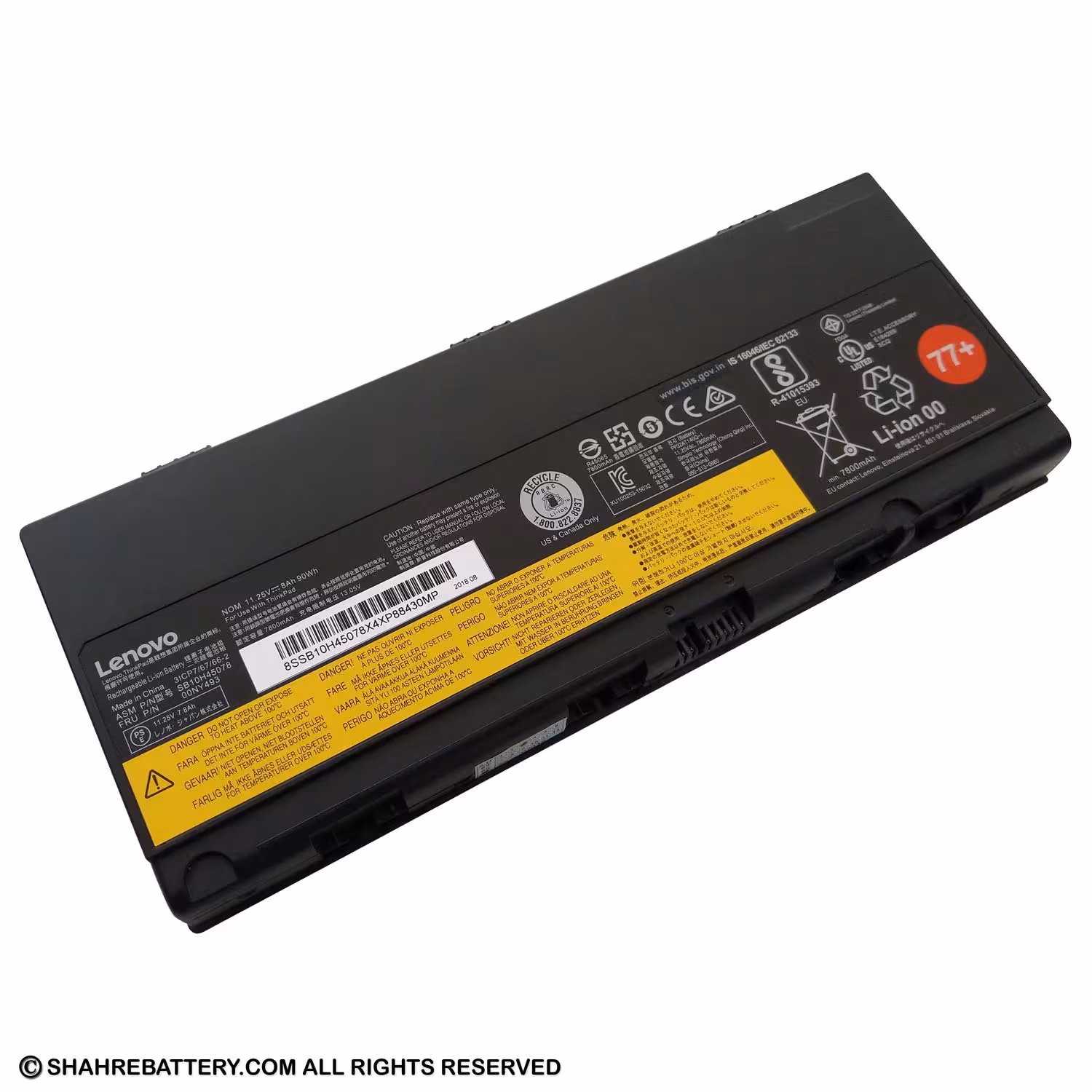 باتری اورجینال لپ تاپ لنوو Lenovo ThinkPad P50 P51 P52 00NY493