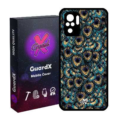 کاور گارد ایکس طرح Peacock مدل Glass10092 مناسب برای گوشی موبایل شیائومی Redmi Note 10 4G / Note 10S
