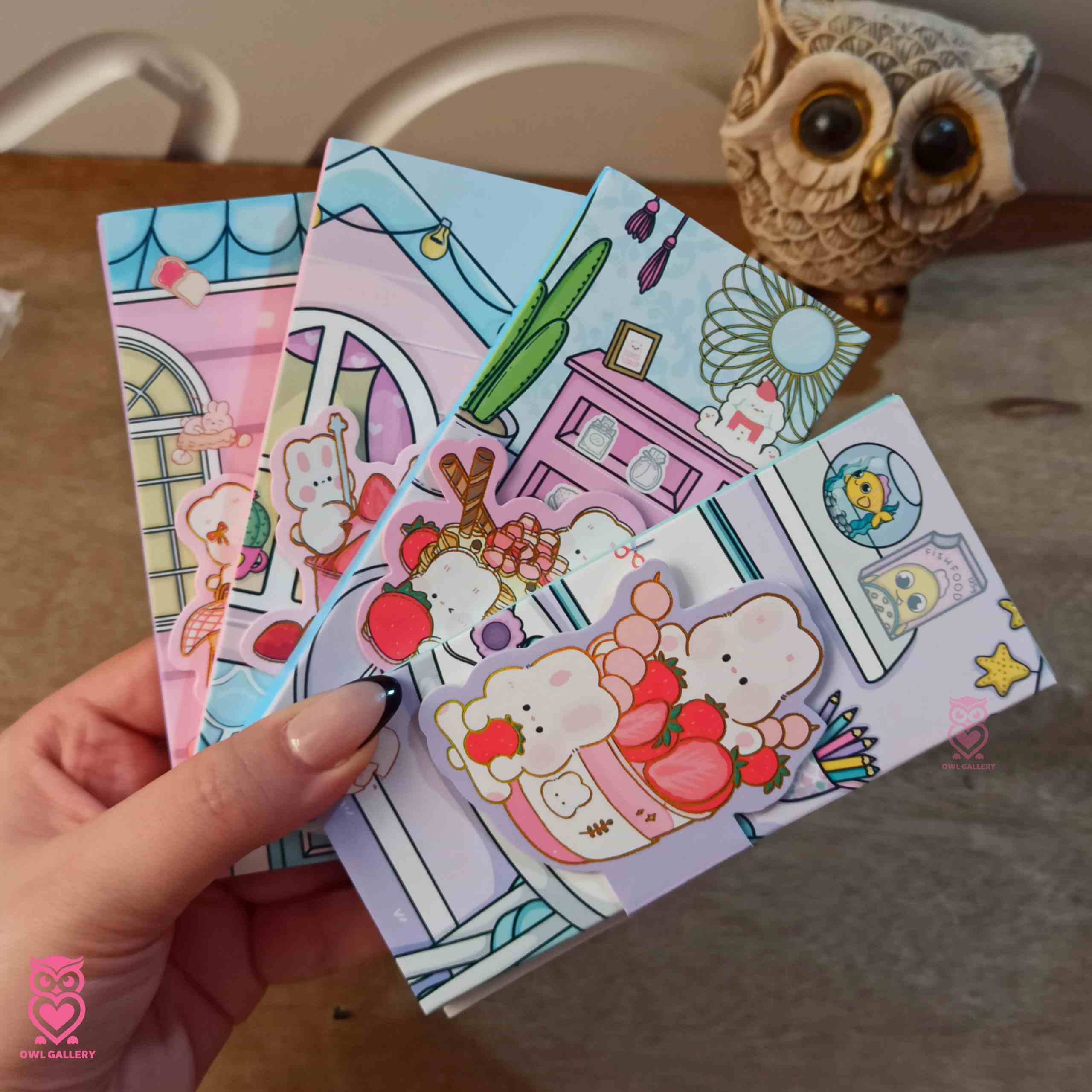 استیک نوت در چسبی دفترچه ای طرح خرگوش