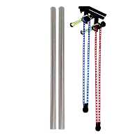 کیت پایه فون زنجیری دو تایی   لوله آهنی 3 متری