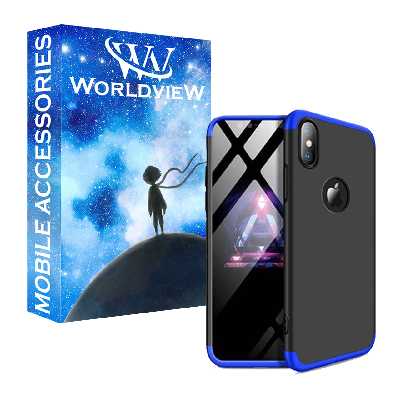  کاور 360 درجه ورلد ویو مدل WGK-WGF-1 مناسب برای گوشی موبایل اپل iPhone X/XS به همراه محافظ صفحه نمایش