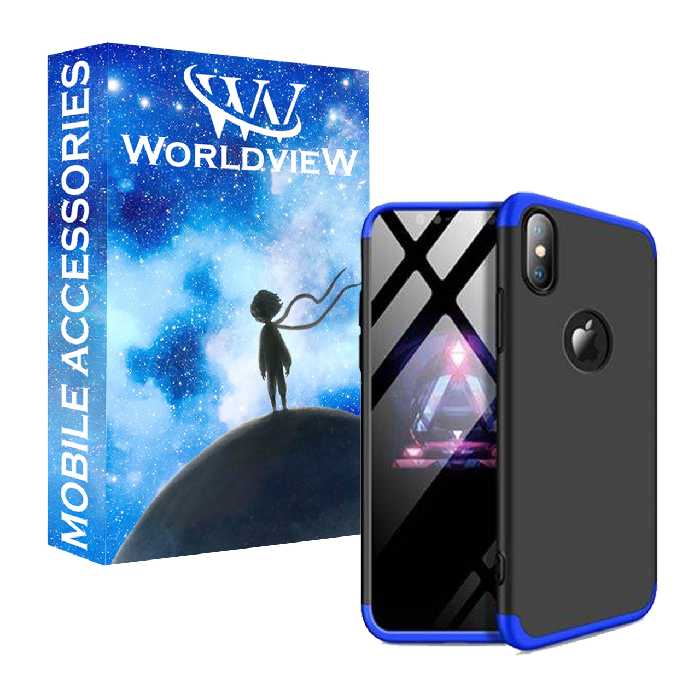  کاور 360 درجه ورلد ویو مدل WGK-WGF-1 مناسب برای گوشی موبایل اپل iPhone X/XS به همراه محافظ صفحه نمایش