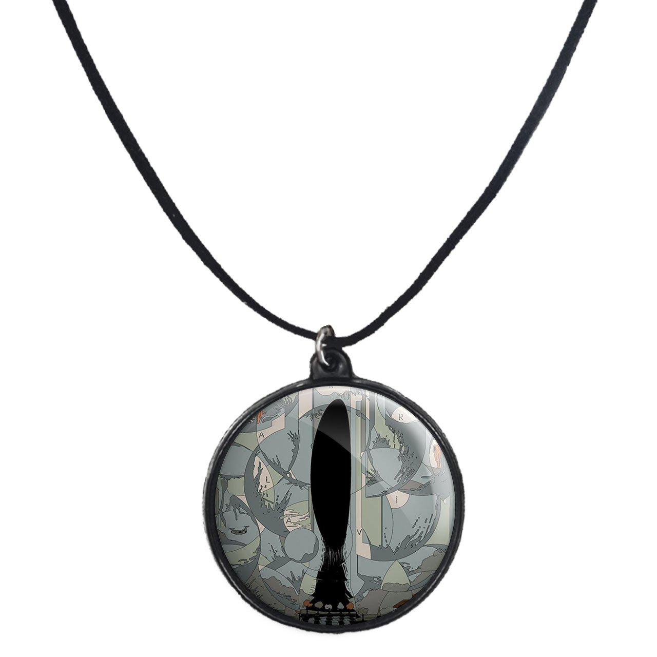 گردنبند پرمانه طرح Arrival کد pmb.22770 مدل دو طرفه