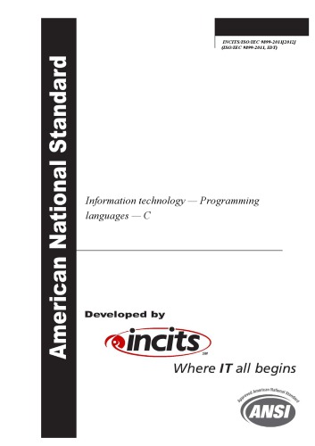 خرید و دانلود نسخه کامل کتاب C11 – ISO/IEC 9899:2011