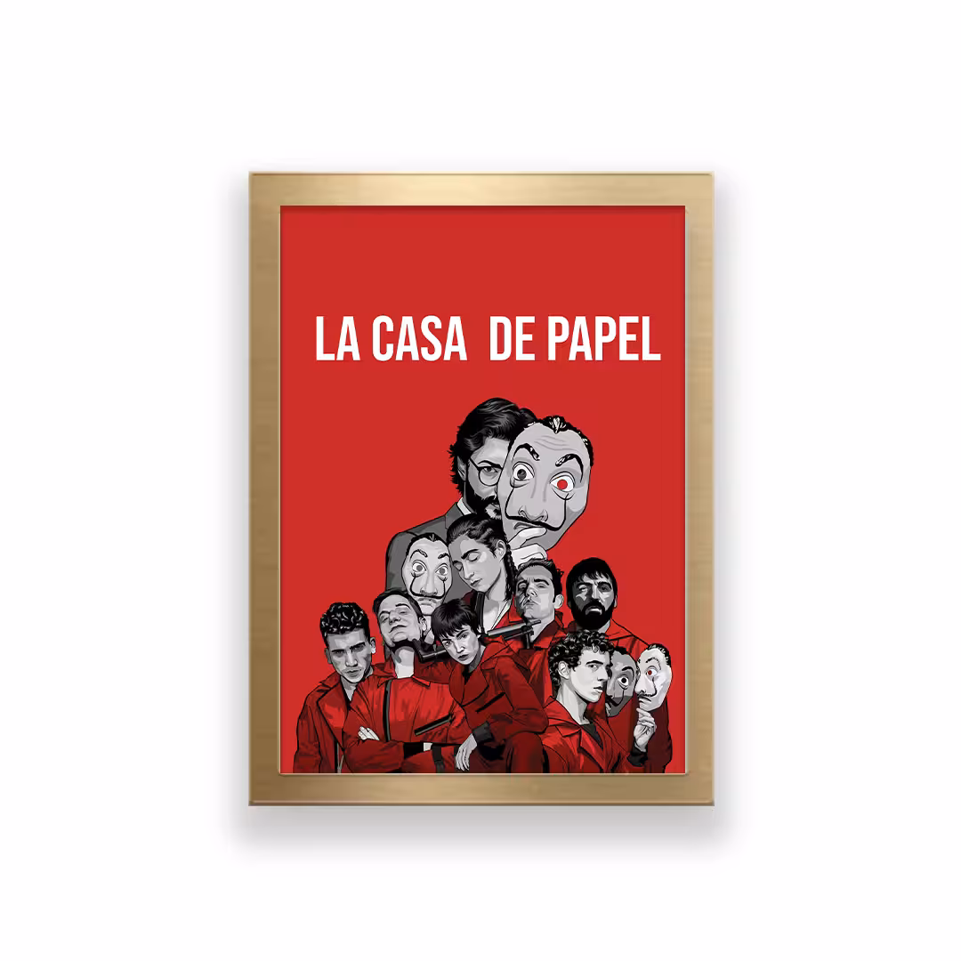 تابلو طرح سریال money heist