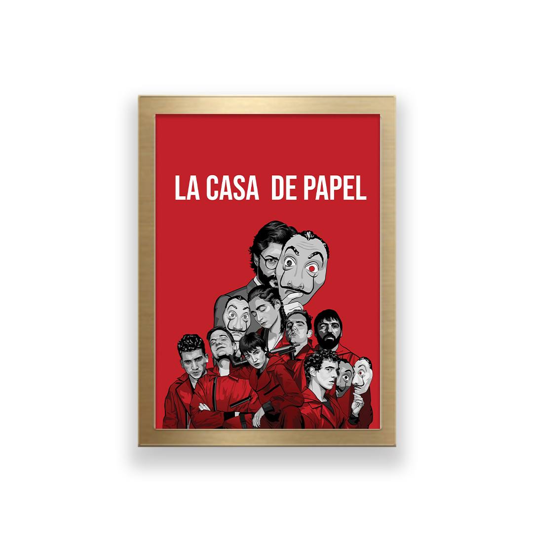 تابلو طرح سریال money heist