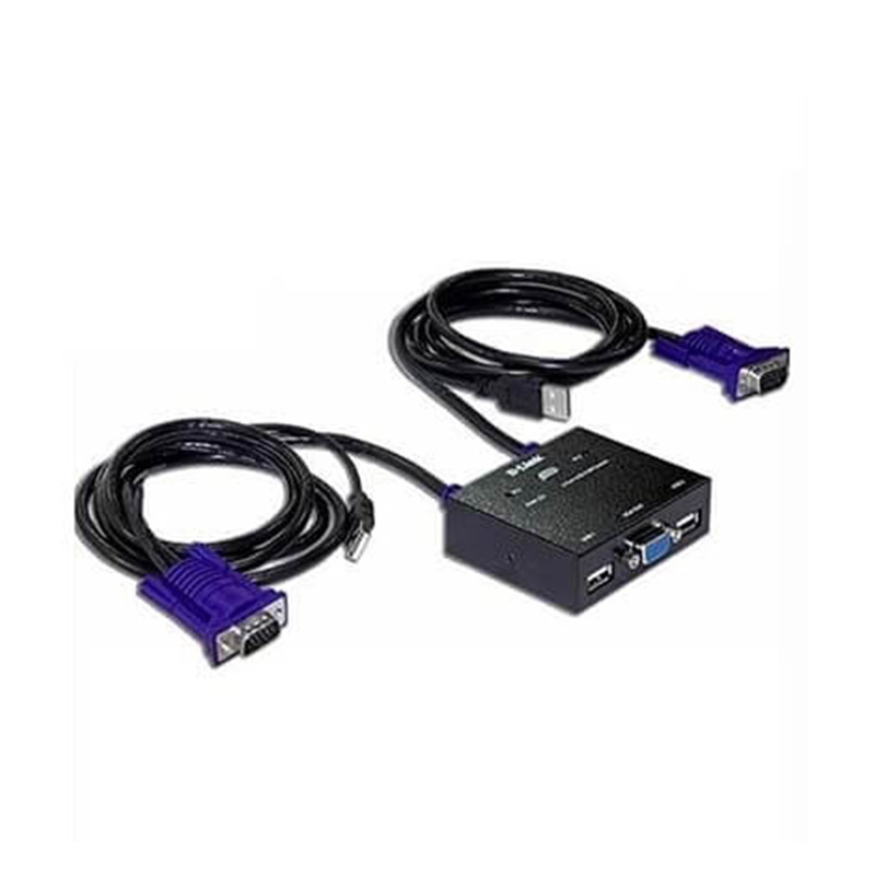 کی وی ام سوئیچ 2 پورت دی لینک KVM-221