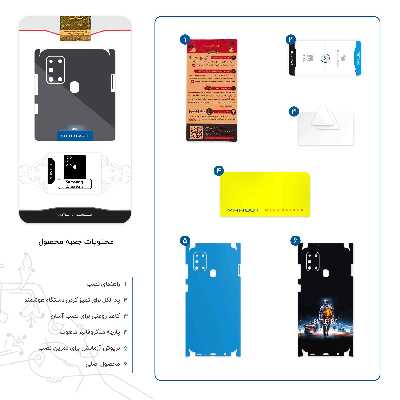 برچسب پوششی ماهوت مدل Battlefield Game Series-FullSkin مناسب برای گوشی موبایل سامسونگ Galaxy A21s