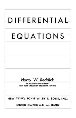 خرید و دانلود نسخه کامل کتاب Differential equations