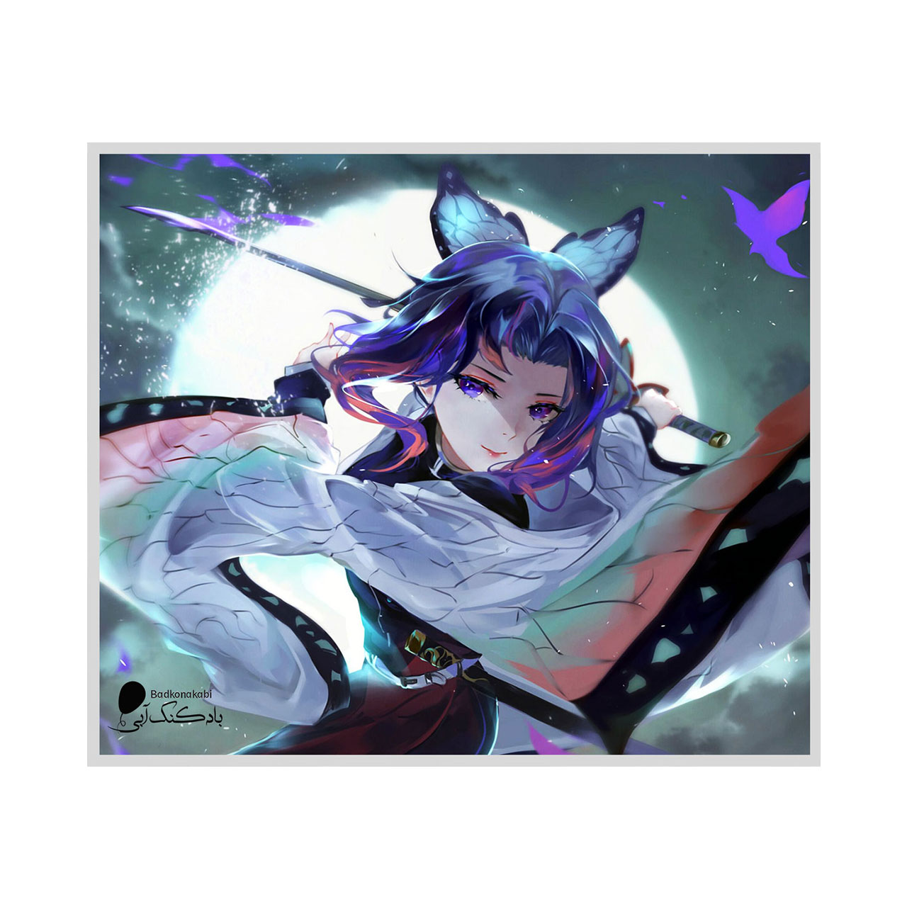  آویز تزیینی بادکنک آبی طرح انیمه مدل A13