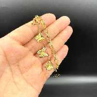 دستبند استیل 2لاین اویزدار