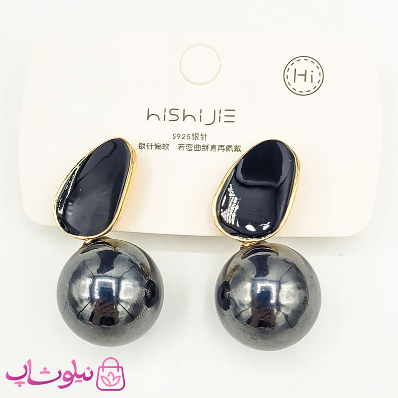 گوشواره آویز زنانه رنگ مشکی