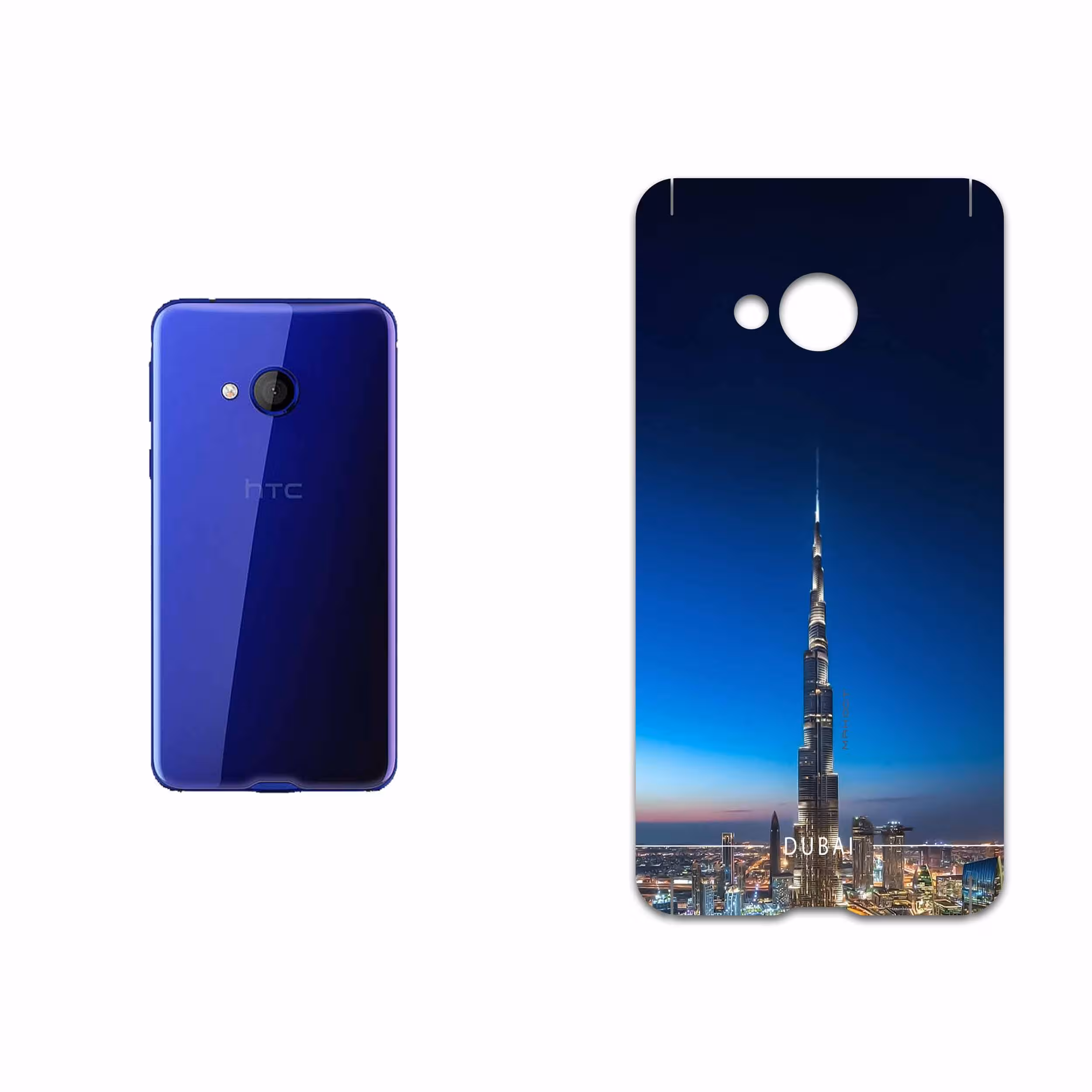 برچسب پوششی ماهوت مدل Dubai City مناسب برای گوشی موبایل اچ تی سی U Play