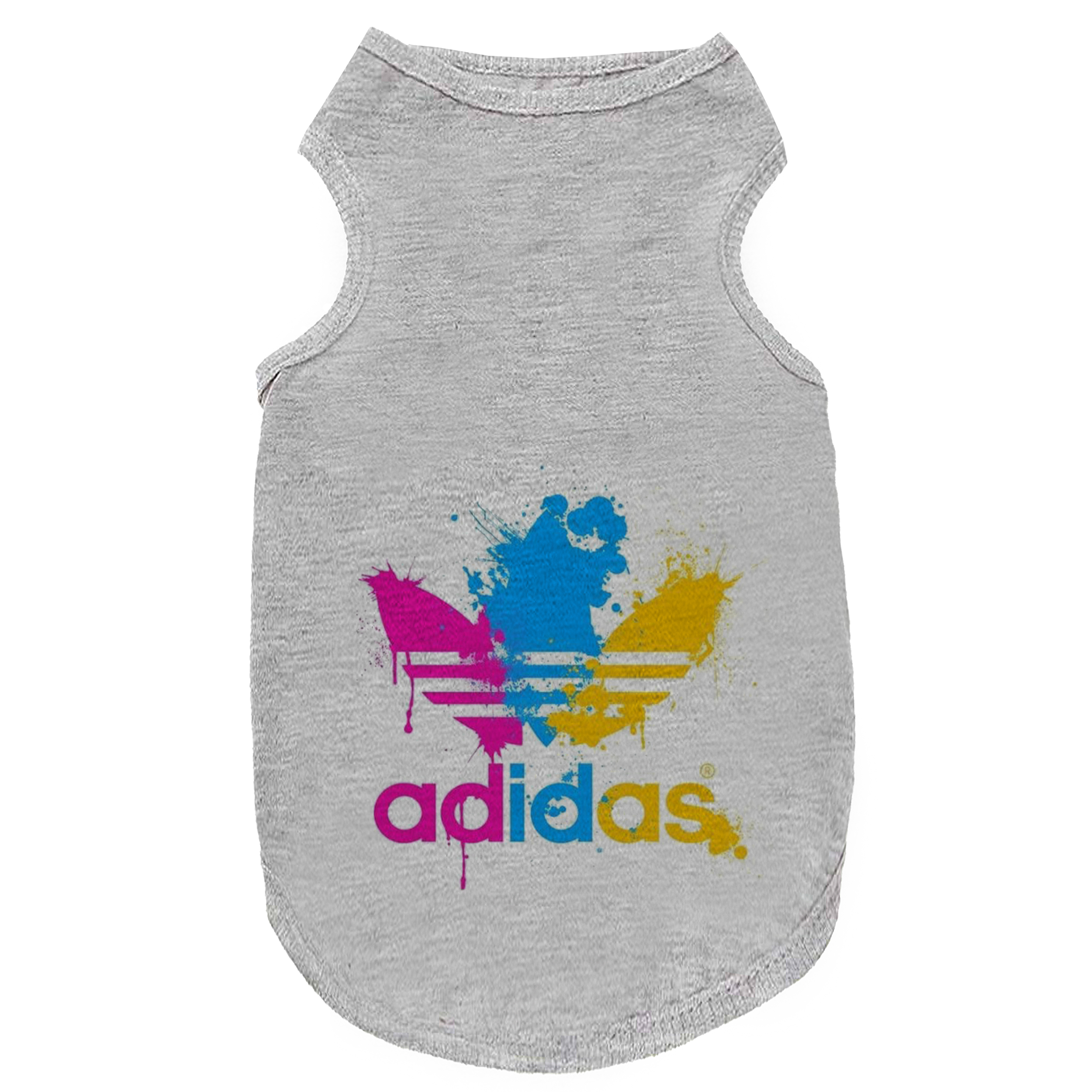 لباس سگ و گربه 27 طرح Adidas Colorful کد MH950 سایز M
