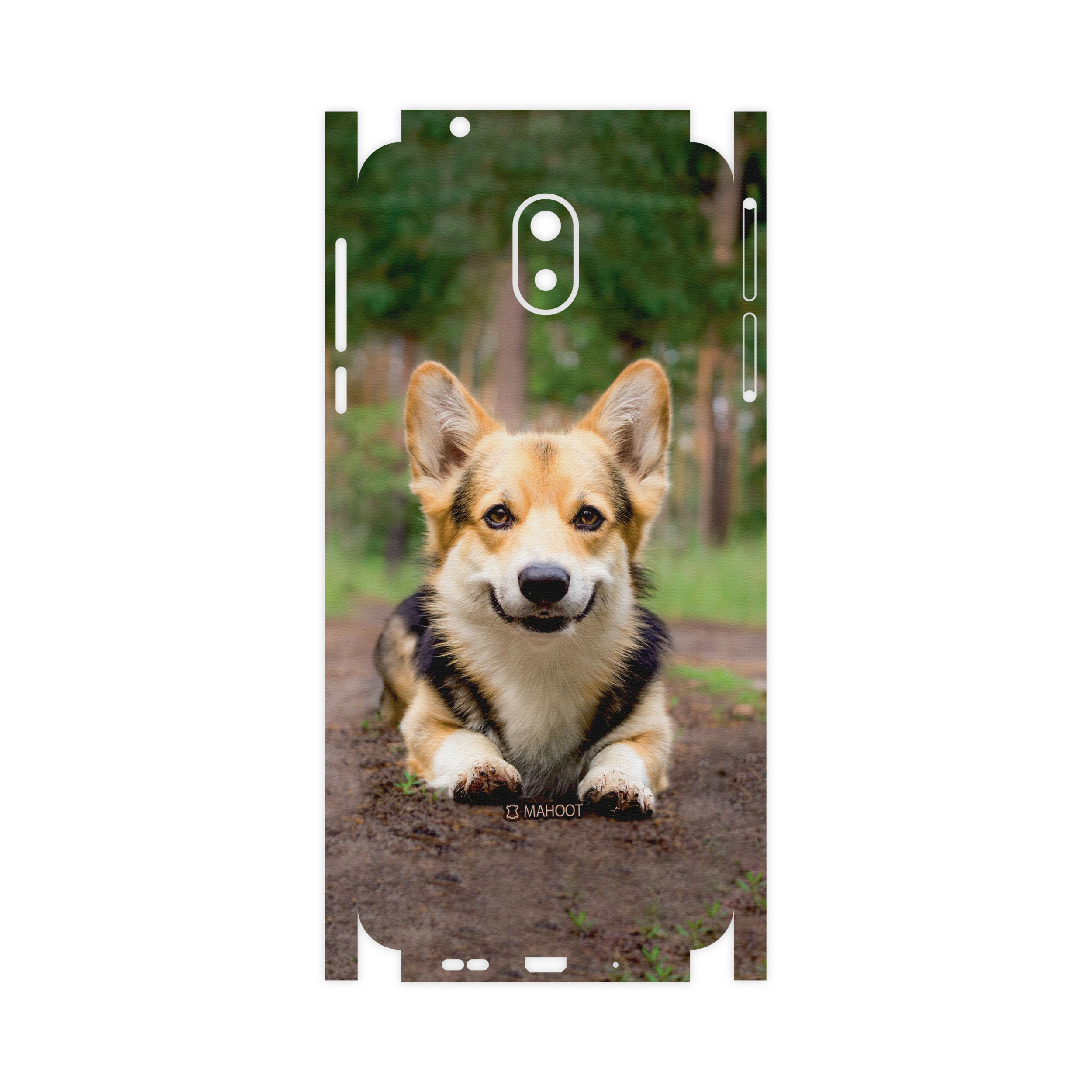 برچسب پوششی ماهوت مدل Dog-2-FullSkin مناسب برای گوشی موبایل نوکیا 3.1