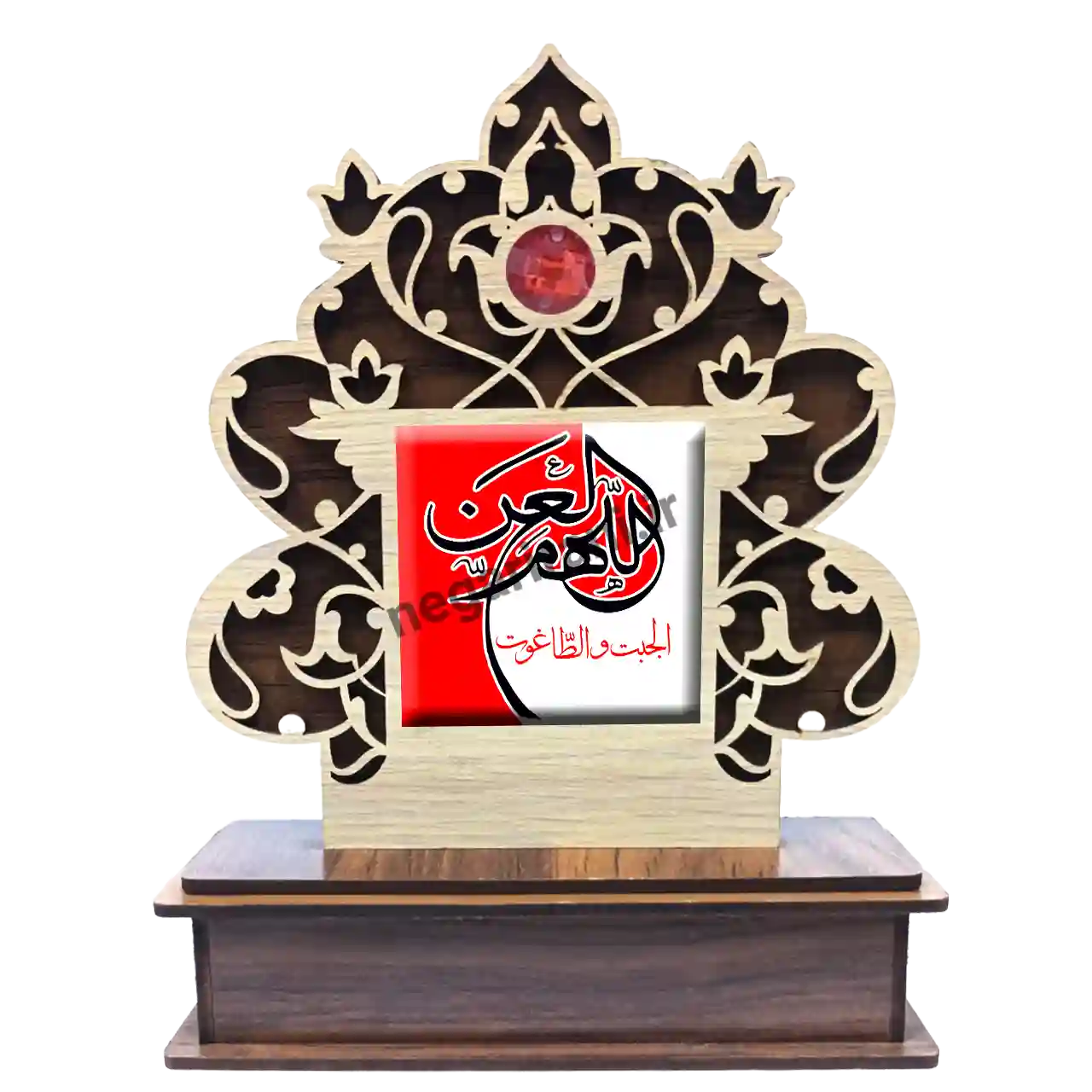 تندیس کاشی گلدار علی 2D 11