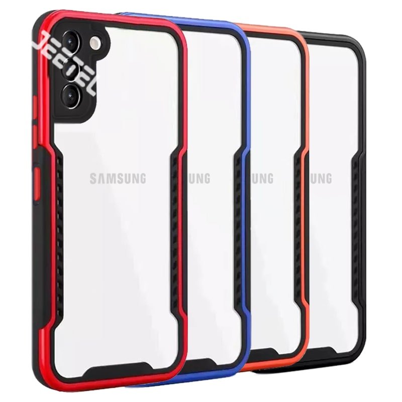 کاور اورجینال بامپر کیس برای گوشی Samsung Galaxy S21 FE مدل پشت طلق