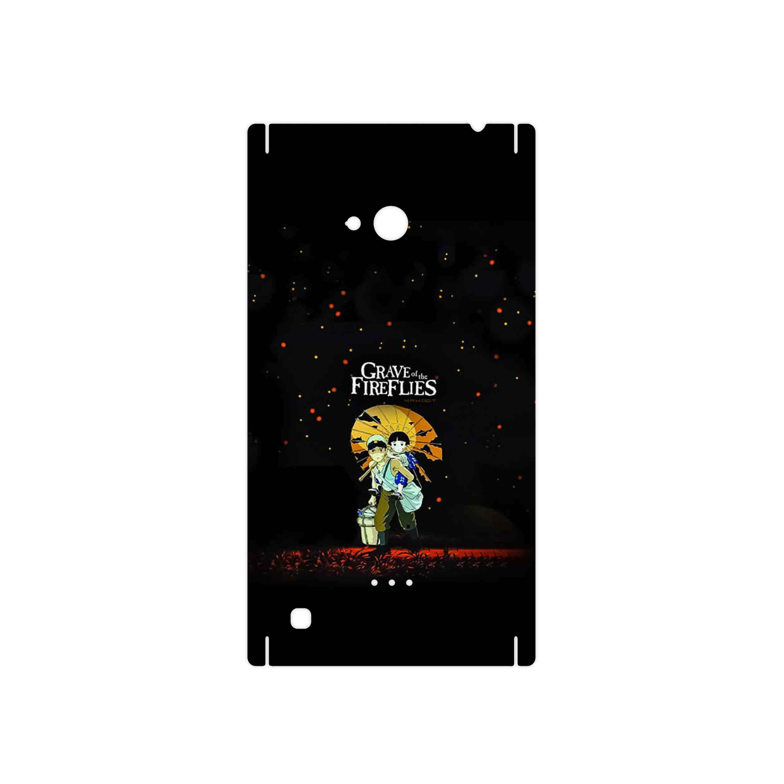 برچسب پوششی ماهوت مدل Grave of the Fireflies مناسب برای گوشی موبایل نوکیا Lumia 720