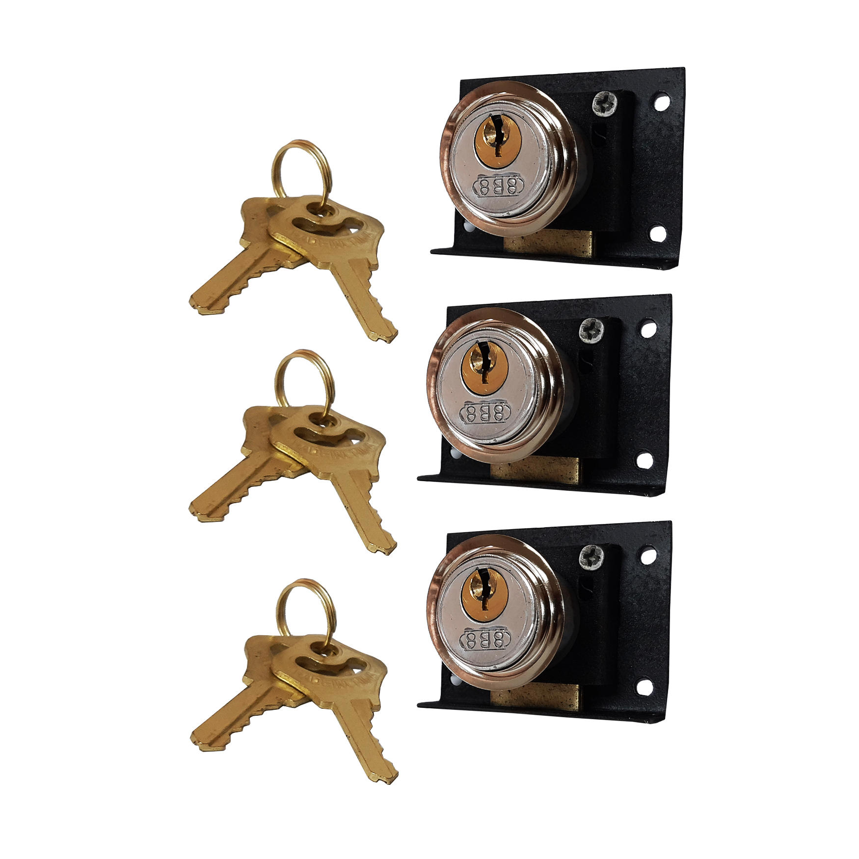 قفل کمدی 8 بی 8مدل HT - 003 مجموعه سه عددی