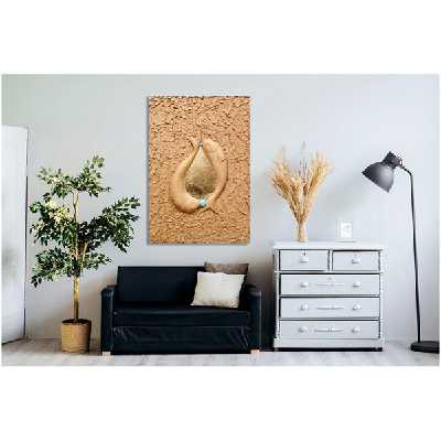 تابلو  برجسته مدل کویر و دو ماهی کد Ari1159