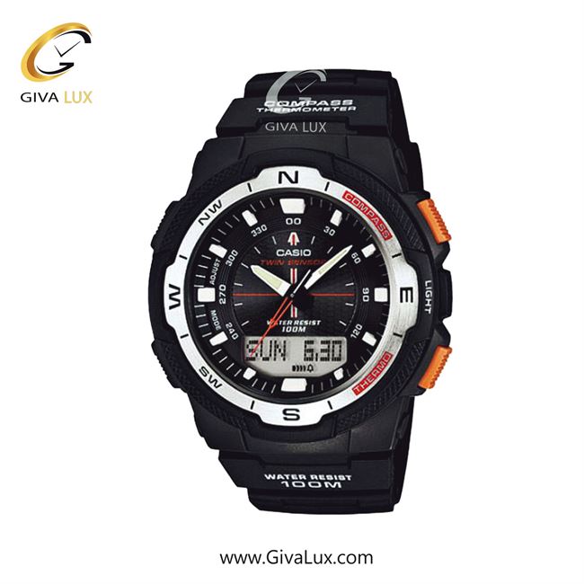 ساعت مچی اورجینال مردانه کاسیو Casio out gear طوسی-مشکی | مشکی| مشکی| کد رفرنس SGW-500H-1