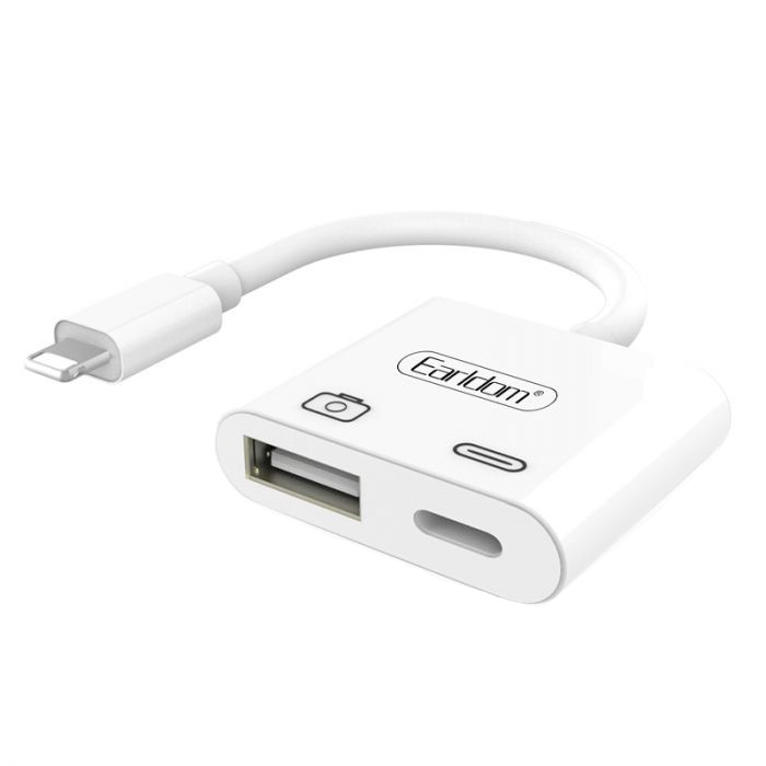 مبدل لایتنینگ به USB/لایتنینگ ارلدام مدل ET_OT43