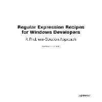 خرید و دانلود نسخه کامل کتاب Regular Expression Recipes for Windows Developers: A Problem-Solution Approach