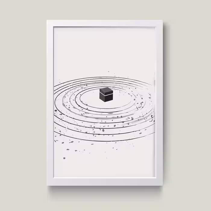 تابلو مدل Mecca مکه کدm2622-w | دنیای قاب