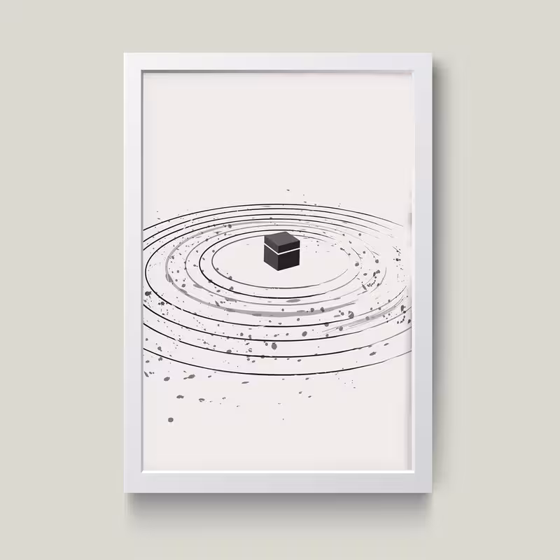 تابلو مدل Mecca مکه کدm2622-w | دنیای قاب