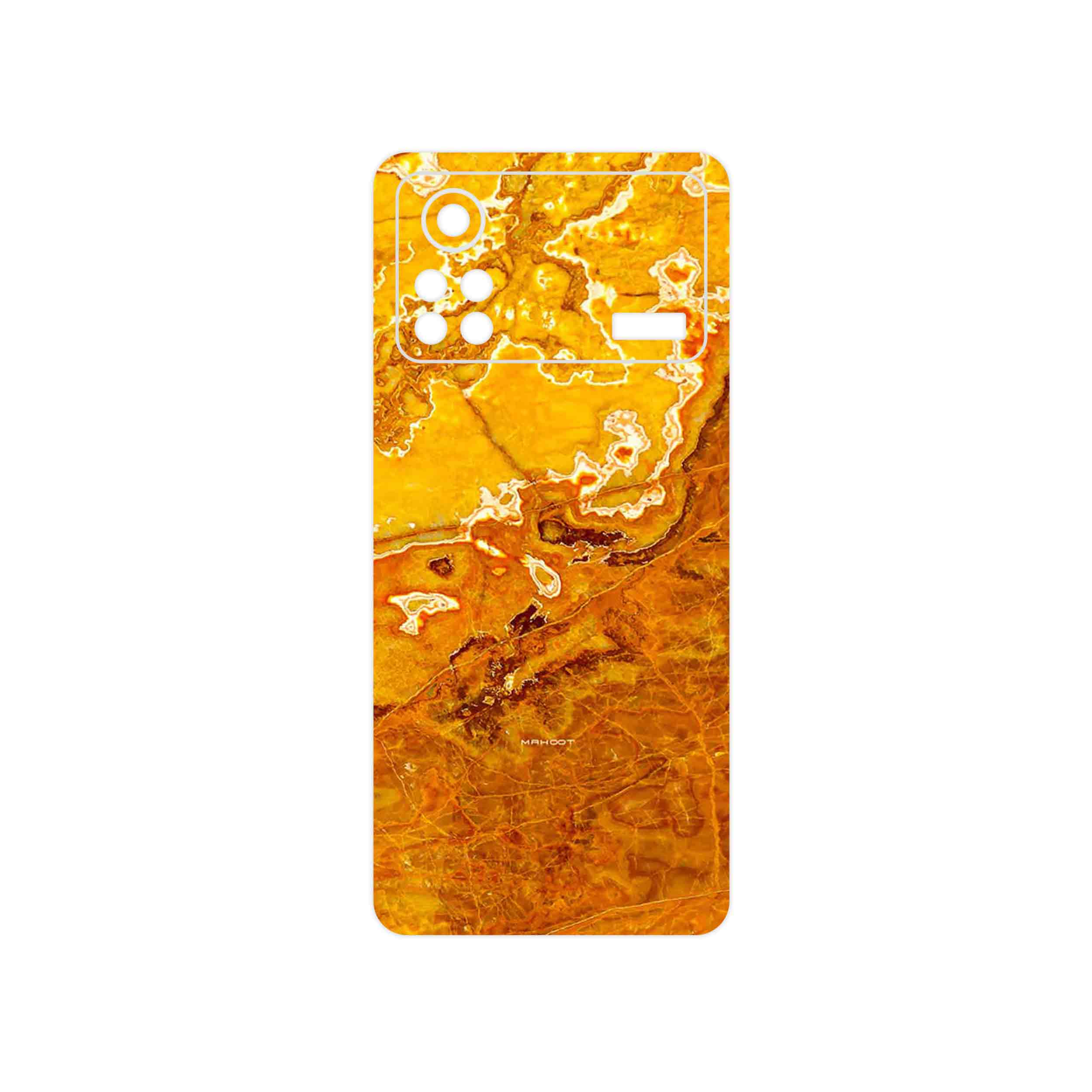 برچسب پوششی ماهوت مدل Gold Marble مناسب برای گوشی موبایل شیائومی Poco X4 Pro 5G