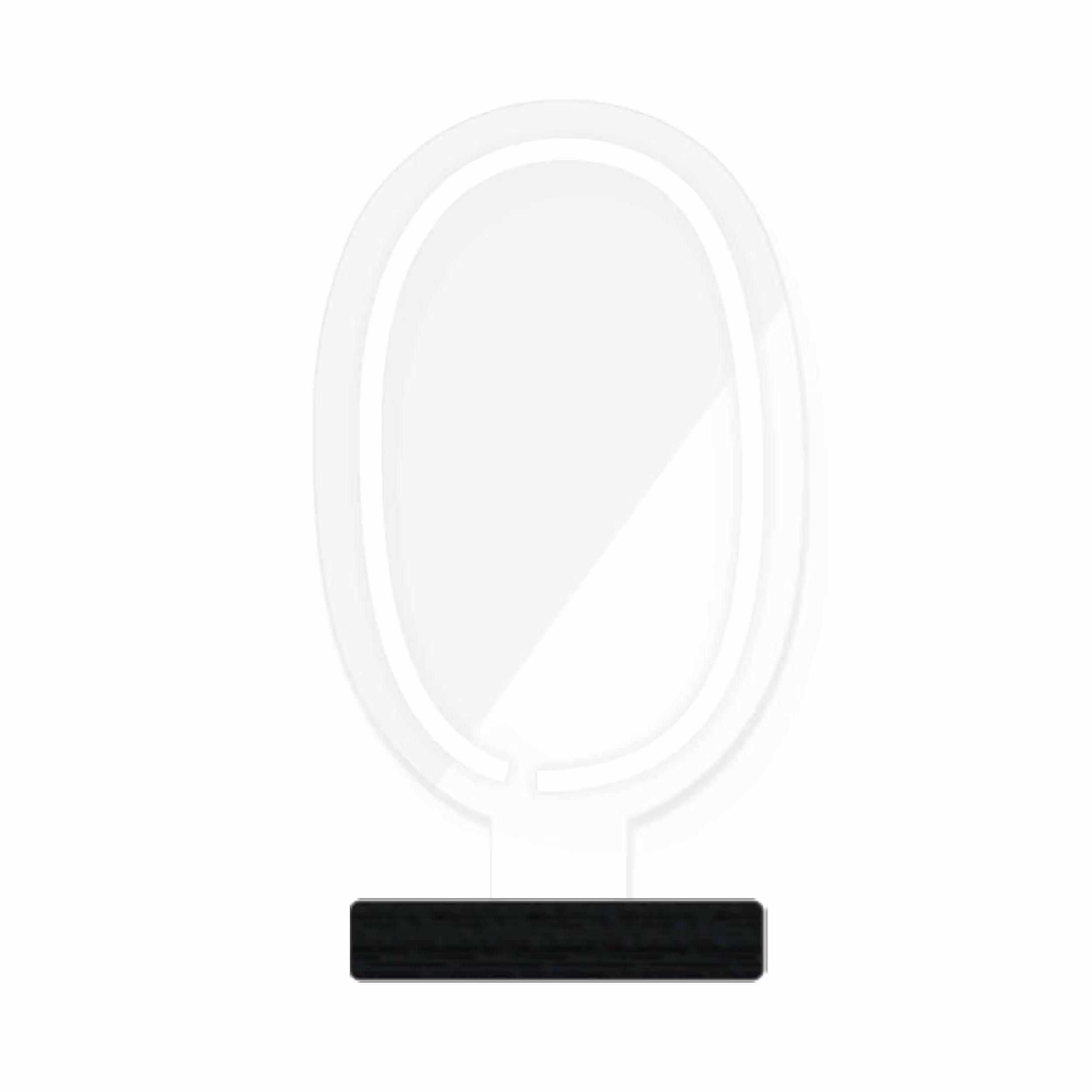 چراغ رومیزی ریموت دار مدل ZERO-GL_WHT-GLASS