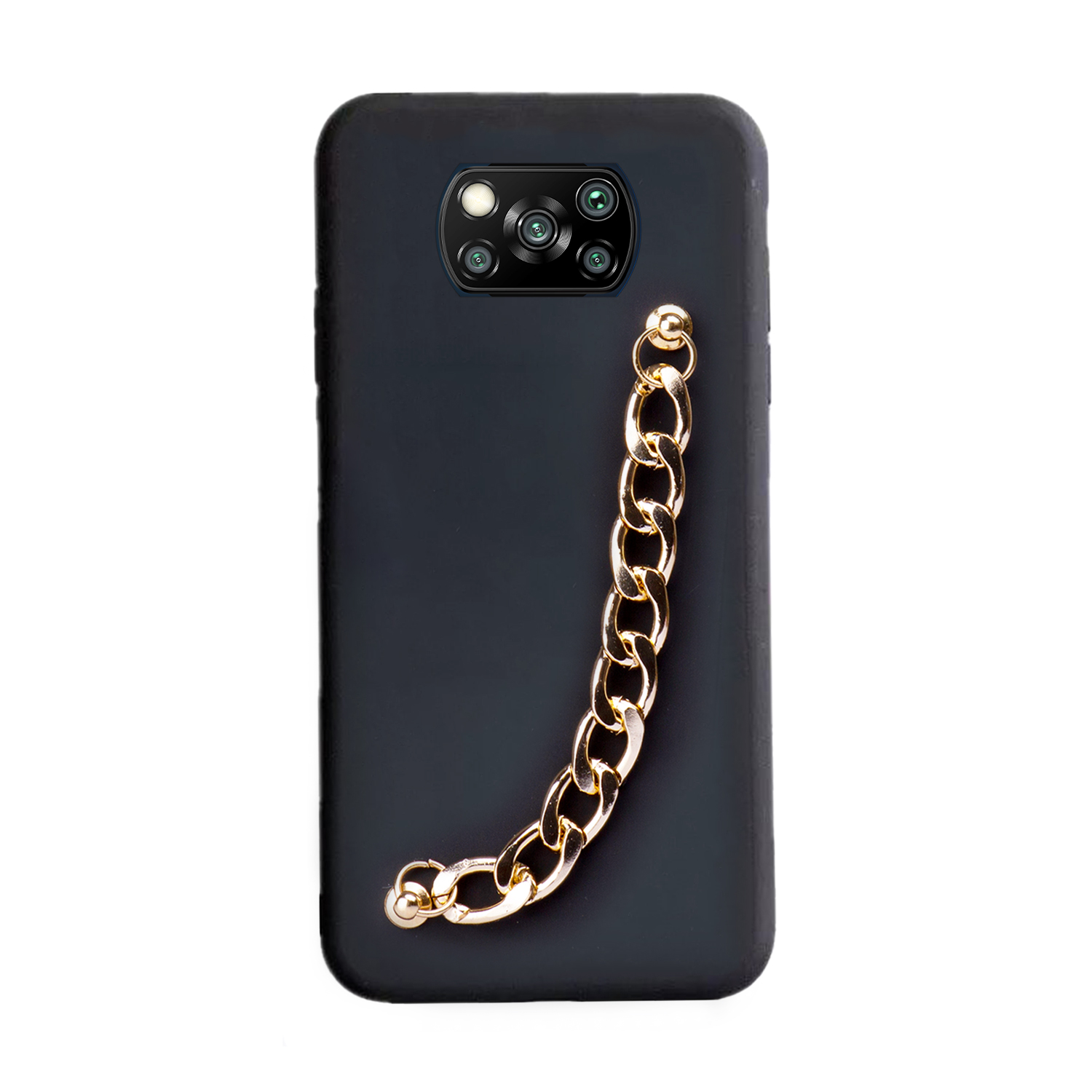 کاور طرح دستبندی مدل زنجیر طلایی مناسب برای گوشی موبایل شیائومی Poco X3 / X3 Pro