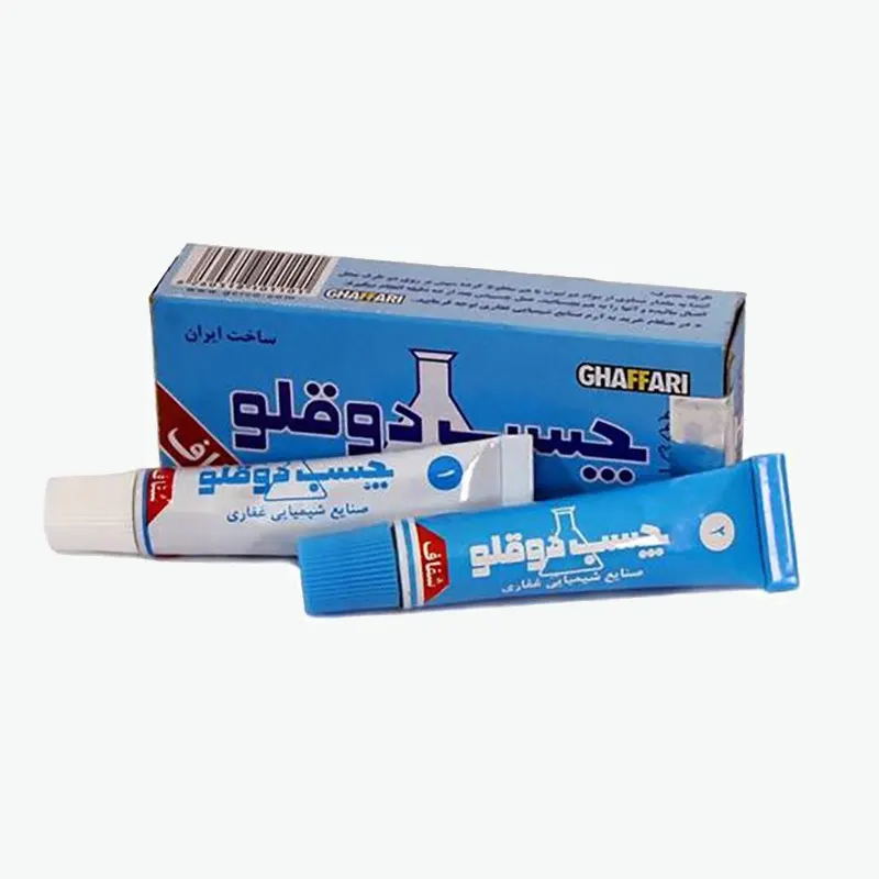 چسب دوقلو شفاف غفاری وزن 20 گرم