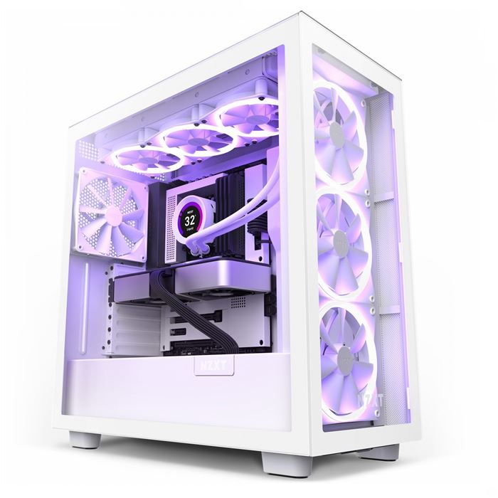 کیس ان زد ایکس تی NZXT H7 Elite Matte White