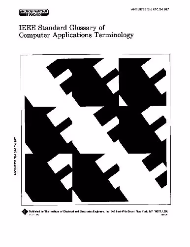 خرید و دانلود نسخه کامل کتاب Dictionary English Informatics Standard Glossary of Computer Applications Terminology
