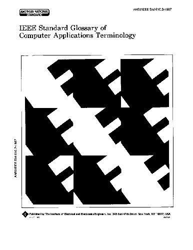 خرید و دانلود نسخه کامل کتاب Dictionary English Informatics Standard Glossary of Computer Applications Terminology
