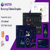 دانلود Maxton مکستون قالب بوت استرپ پنل مدیریت