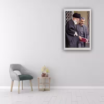 تابلو مدل رهبر و سردار سلیمانی