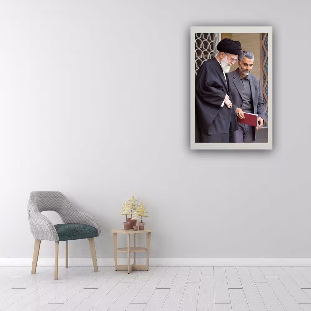 تابلو مدل رهبر و سردار سلیمانی