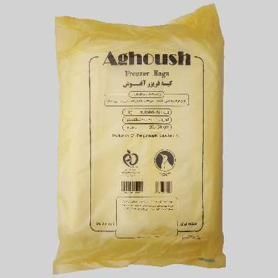 کیسه فریزر آغوش مدل ضخیم 20×30 بسته 600 عددی