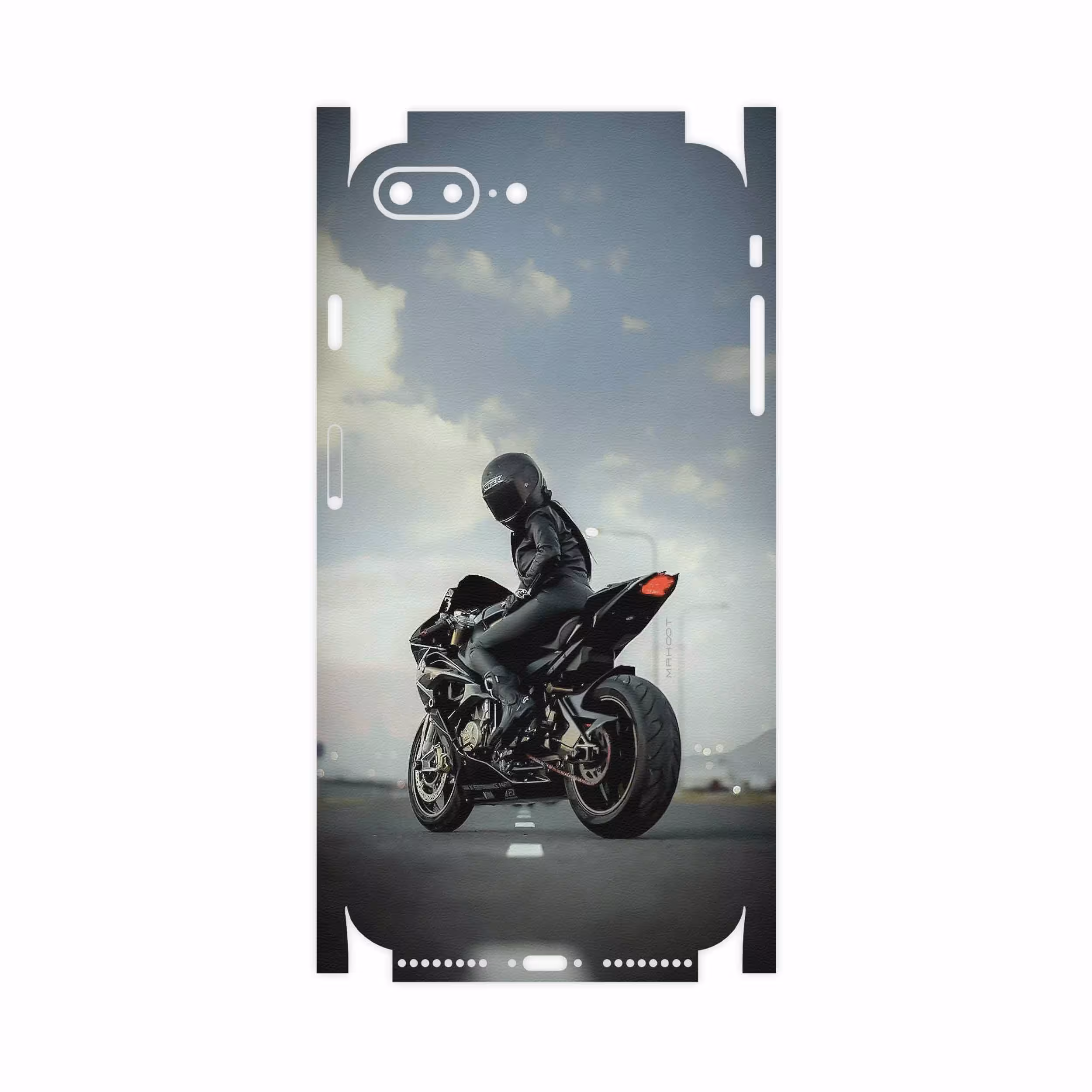 برچسب پوششی ماهوت مدل Motorcycling-FullSkin مناسب برای گوشی موبایل اپل iPhone 7 Plus