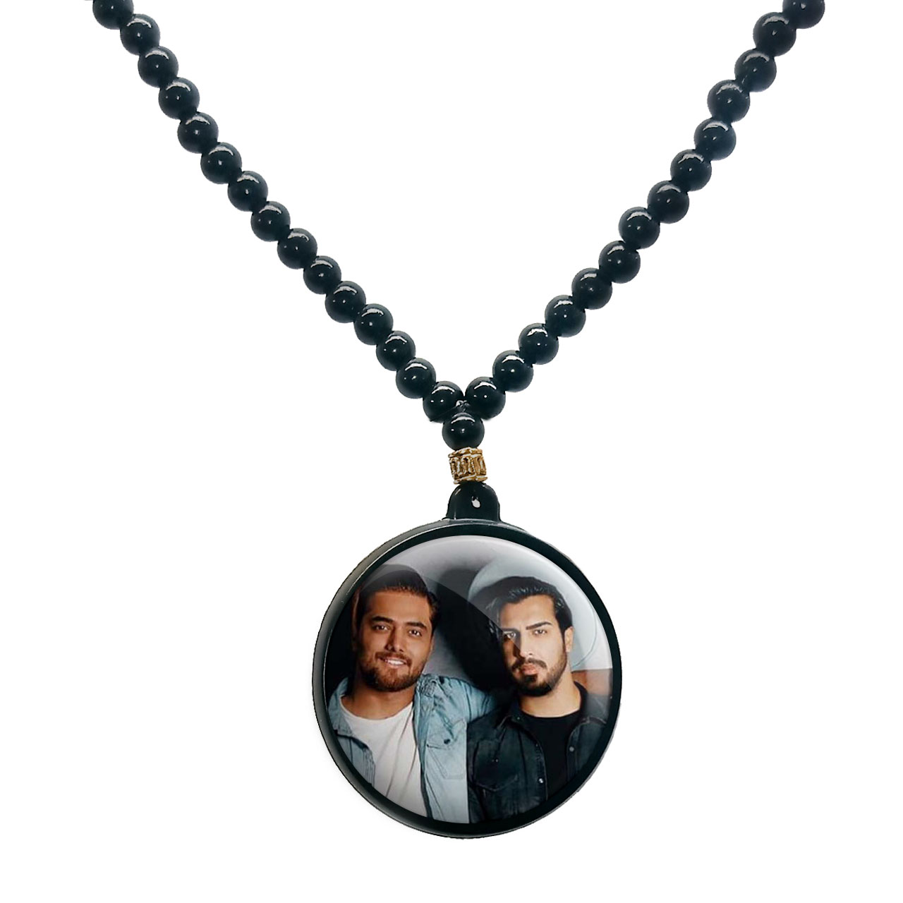 گردنبند پرمانه طرح ماکان بند کد pmd.8605 مدل دو طرفه