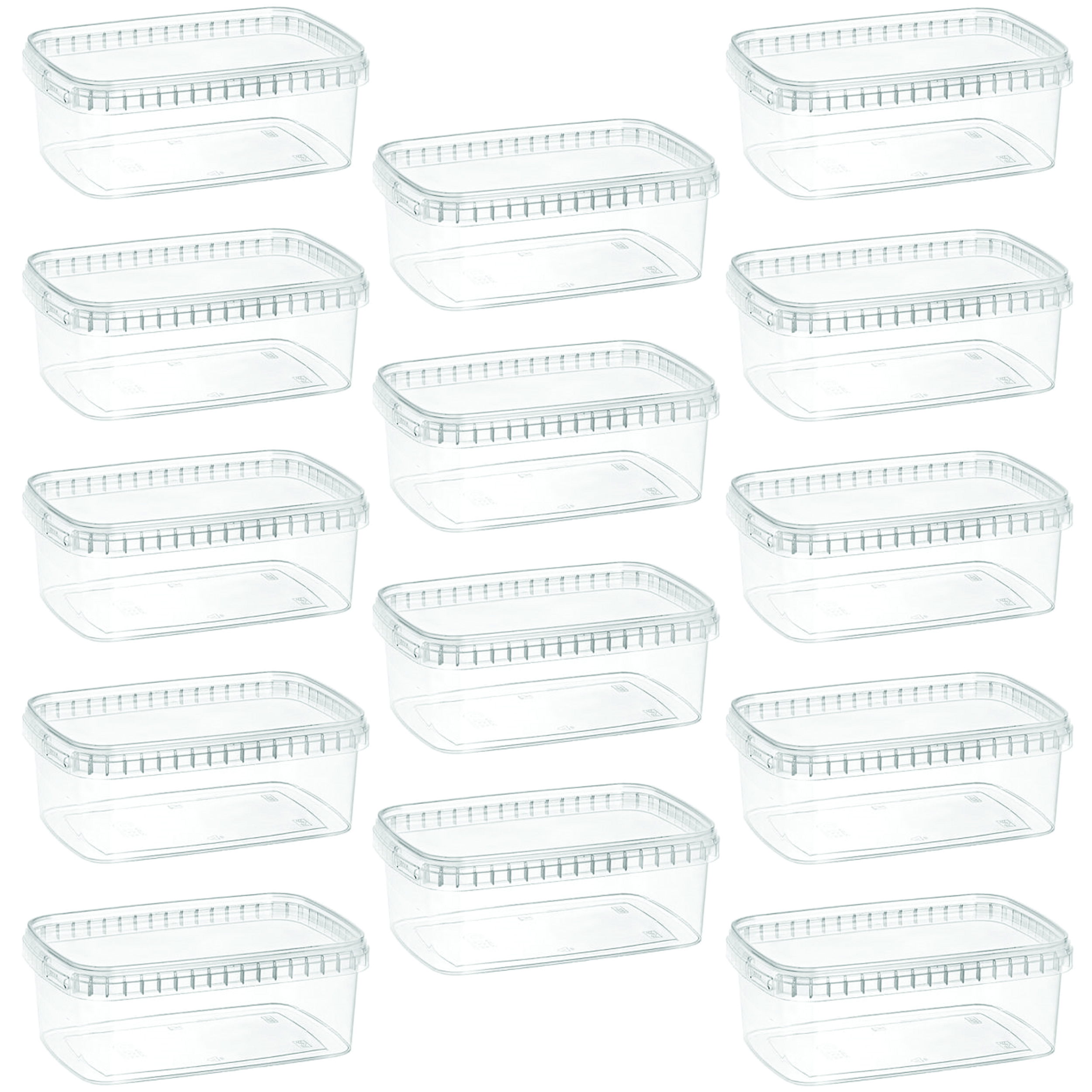 ظرف نگهدارنده طب پلاستیک مدل 1000C بسته 14 عددی 