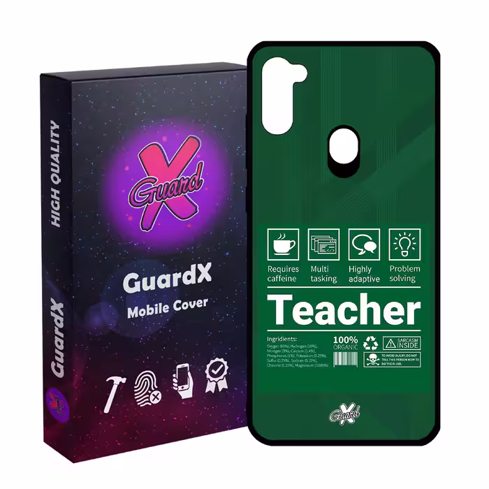 کاور گارد ایکس طرح معلم مدل Glass10537 مناسب برای گوشی موبایل سامسونگ Galaxy A11/M11