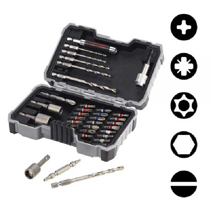 مجموعه 35 عددی مته و سری پیچ گوشتی  بوش مدل 2607017328