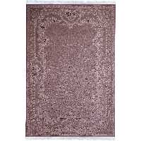 فرش ماشینی زمرد مشهد مدل ماگنولیا زمینه بژ